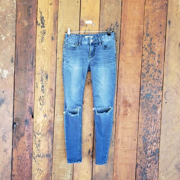Free People Denim - Free People Distressed Skinny Jeans Size W 24